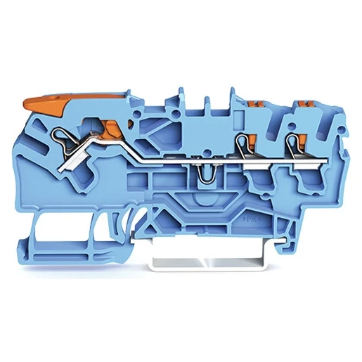Wago SERIES 2102 Verbindingsrijgklem 0,75-4mm² eendr. 0,25-2,5mm² meerdr. Blauw