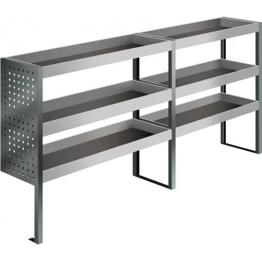 Bizline Kit Standaard Bedrijfswagen Compact 1874x300mm grijs kleine onderdelen bak 771033