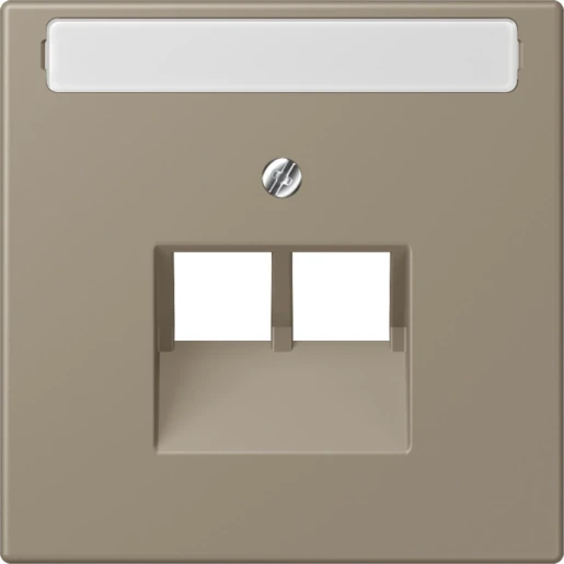Jung LS range Afdekking centraalplaat LC32141 UAE/IAE 2 connectoren Met label LC969-2NAUA242