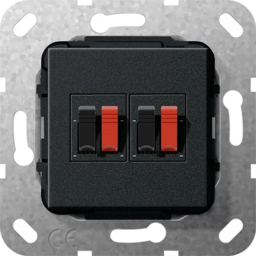 Gira Non-Design Centraalplaat Luidsprekeraansluiting Basiselement met centrale afdekplaat Zonder label 569310