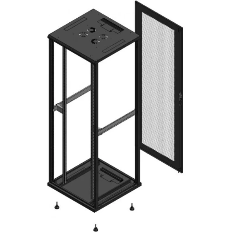Gigamedia Vloer patchkast SP AR enkel PER EX 19" 47HE 800x800mm Zwart GGM 704788SPPPSEX