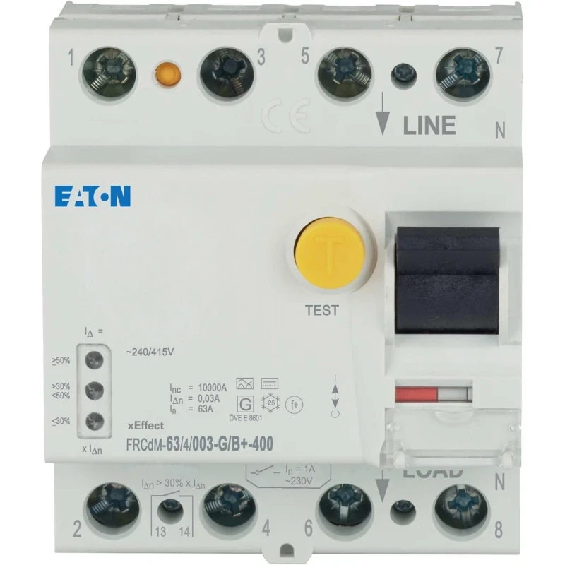 Eaton xEffect aardlekschakelaar digitaal 4p 63A 0.03A type B+ 306424