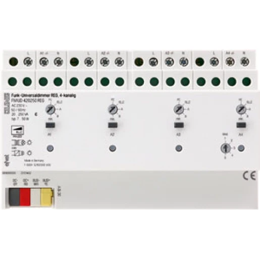 Jung NaV universele dimmer 4-kanaal DIN-rail FMUD420250REG
