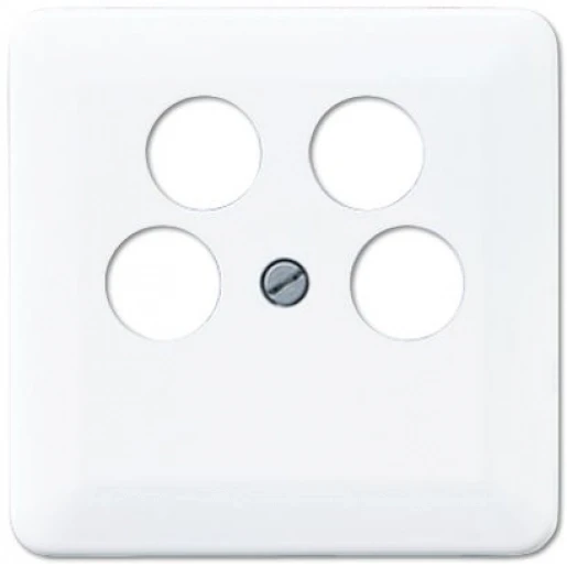 Jung CD range centraalplaat 4-gaats ankora cd500 Satelliet 4 connectoren Zonder label wit CD561-4SAT2WW