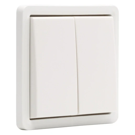 Niko New Hydro drukknop no/ng opbouw groepen drukcontact Drukknop Mat wit RAL 9010 701-35000