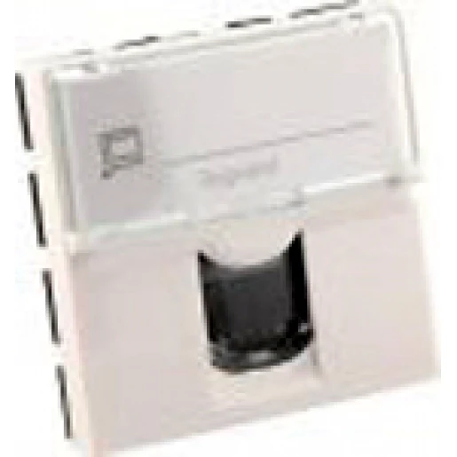 Legrand Mosaic 1xrj45 ftp cat6 2m alu