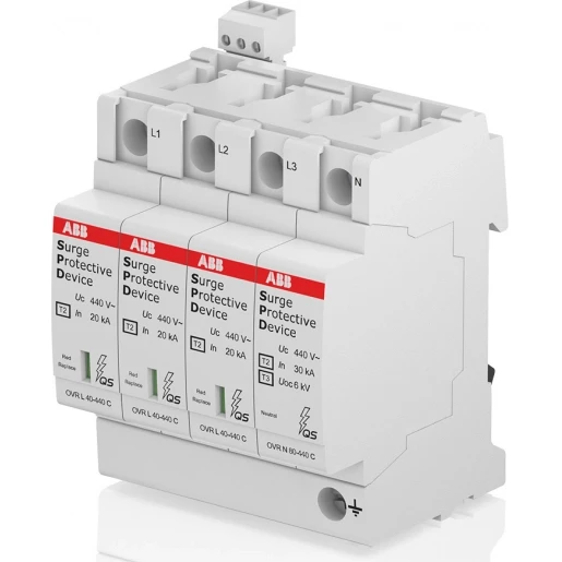 ABB Overspanningsbeveiliging Type 2 3P+N Cardridge vervangbaar