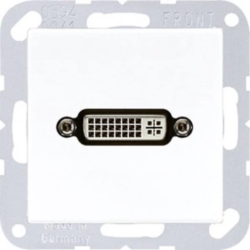Jung AS/A range afdekking a(s)500 alpine wit 1x dvi MAA1193WW