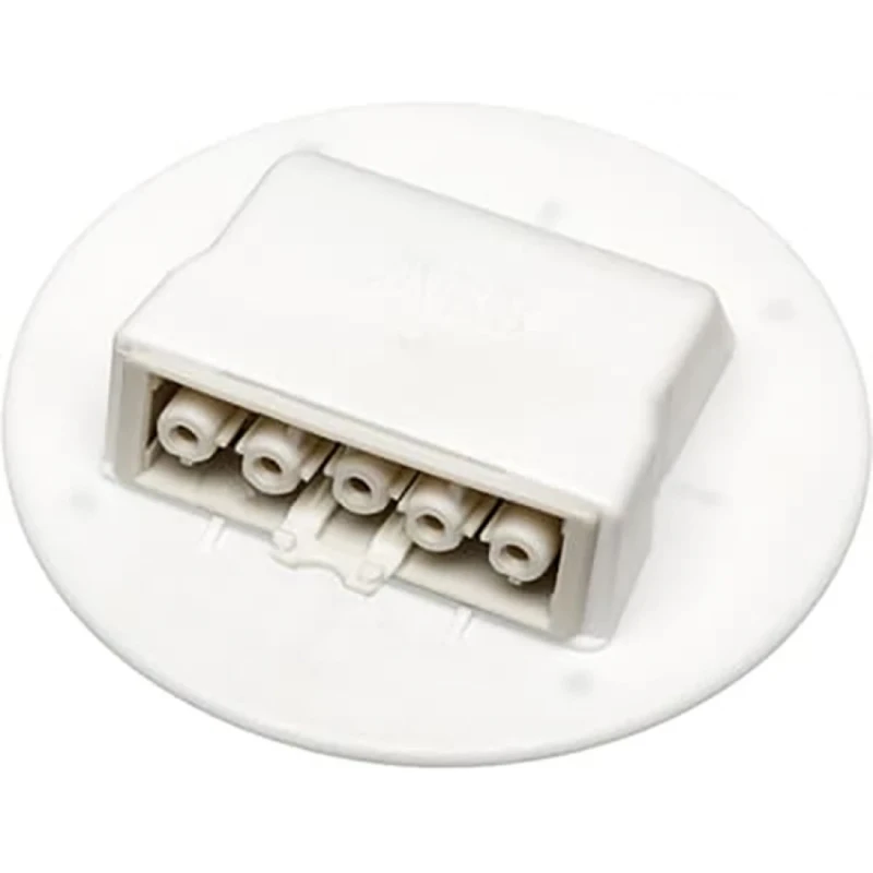 ABB CONNECTORDEKSEL INCLUSIEF GST CHASSISDEEL FEMALE 5P WIT BEDRAAD