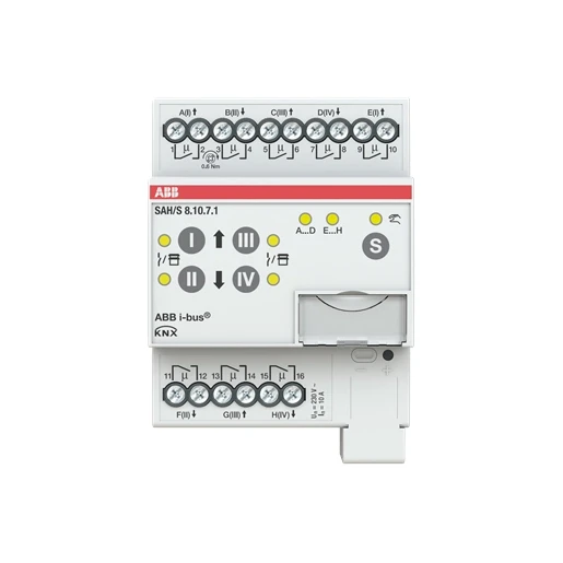 ABB Busch-Jaeger Schakel/jaloezie aktor residentieel knx 8-voudig 10 ampere