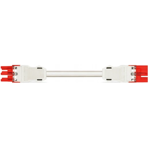 Wago SERIE 771 Patchkabel gebouwinstallatie 3p Contrastekker (female) Stekker 8000mm