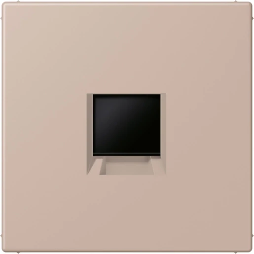 Jung LS range Afdekking centraalplaat AMP Radiall LC32131 Modular-Jack 1 connector Zonder label LC1969-1WE240