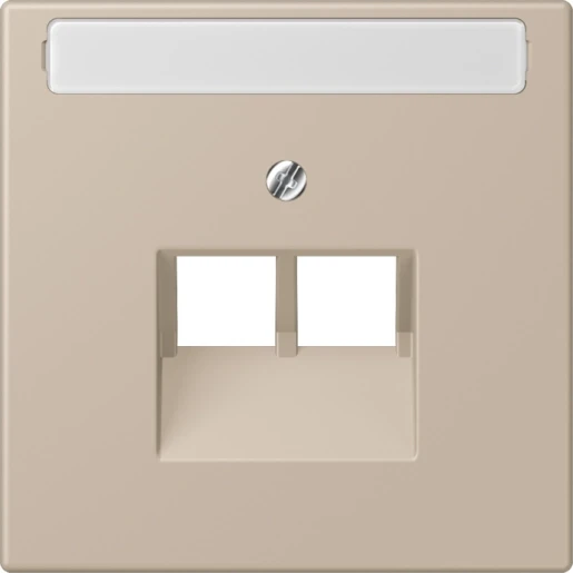 Jung LS range Afdekking centraalplaat LC32142 UAE/IAE 2 connectoren Met label LC969-2NAUA243