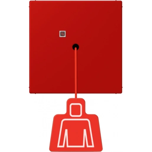 Jung LS range Miva trekimpulsgever LC32090 trekcontact 70x70mm rood IP20 NRSLC0834ZT227