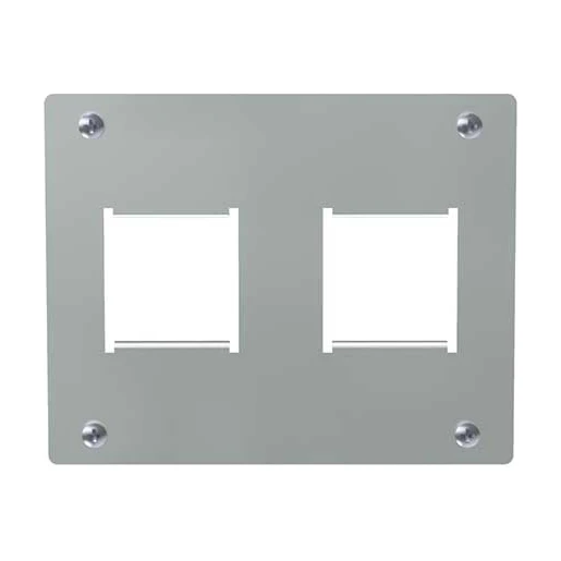 HPL Multibox inzetraam 2x M45 leeg 45x45mm