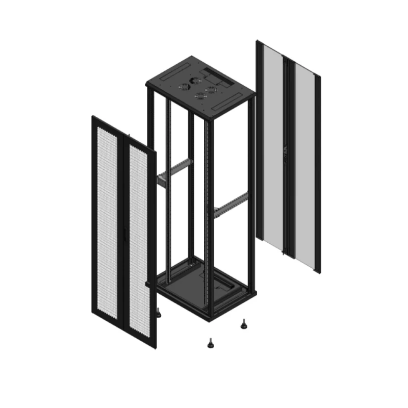 Gigamedia Vloer patchkast AV dubbel PER AR dubbel VER EX 19" 47HE 800x600mm Zwart GGM 704786PPDPVDEX