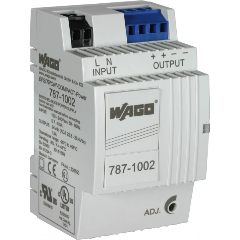 Dehn Power supply unit AC 100..240V DC 24V 30W DIN rail mounting device