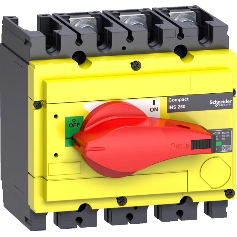 Schneider Electric COMPACT INS250-160A 3P ROOD/GEEL