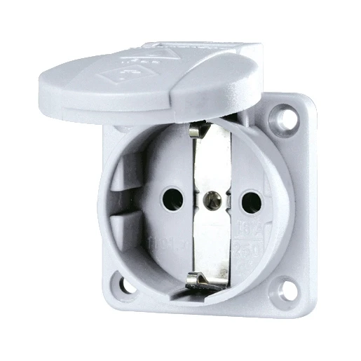 Mennekes WCD inb 16A2P+A 230V IP44 SCHUKO grijs