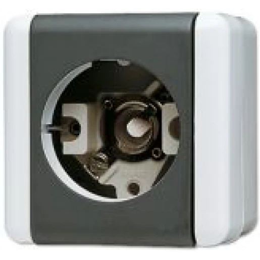 Jung WG 800 lichtsignaal met onderkast Basiselement 230V opbouw grijs IP44 837-10W