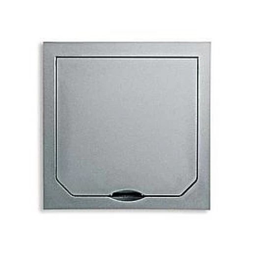 ABL Schuko raam + klapdeksel staal 1471ESM