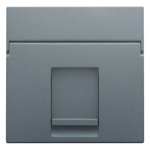 Niko Pure Centraalplaat data RJ Modular-Jack Centraalplaat 1 connector Zonder label grijs 220-65100