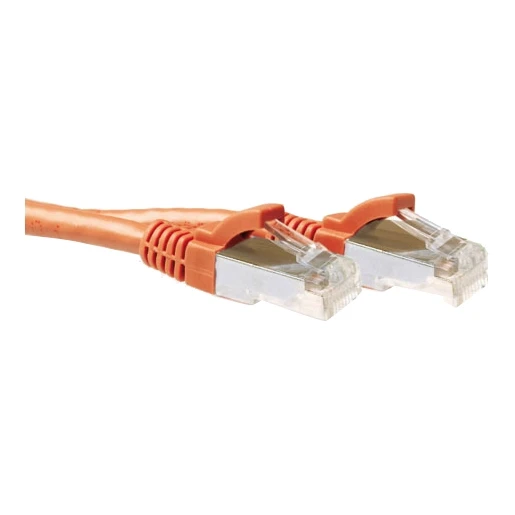 ACT LSZH patchkabel S / FTP Cat6A (IEC) RJ45 8(8) 1M oranje FB7101