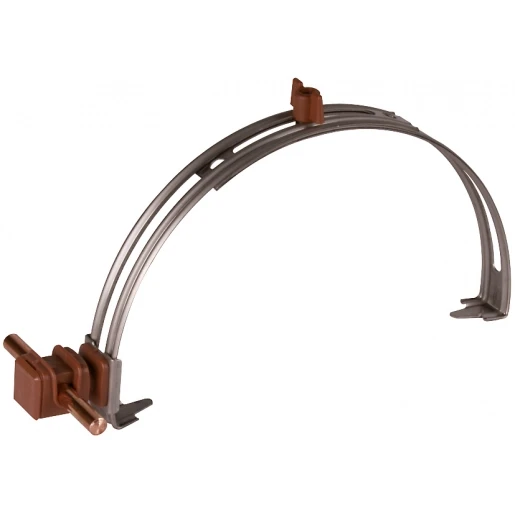 Dehn Roof cond.holder adjustable stst w.dehnsnap h 16mm plastic brown f.