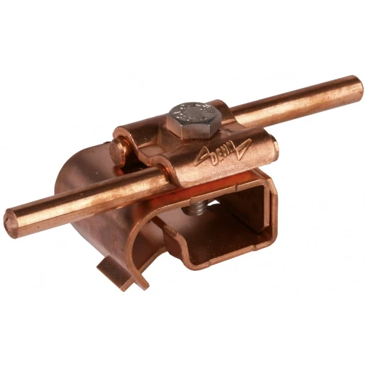 Dehn Gutter clamp cu f.bead 16-22mm with double cleat for rd 8-10mm
