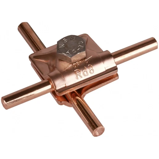 Dehn Mv clamp cu f.rd 8mm with hexagon screw
