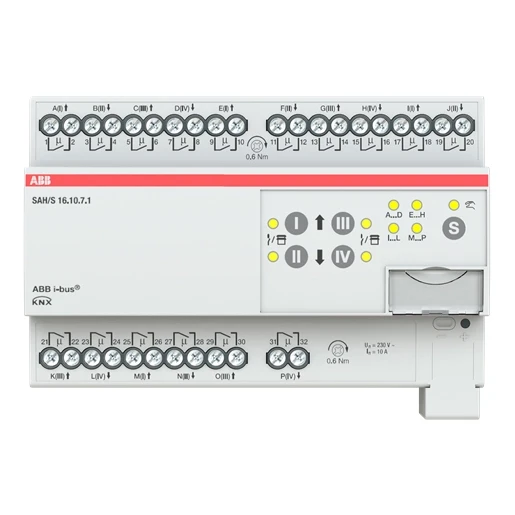 ABB Busch-Jaeger Schakel/jaloezie aktor residentieel knx 16-voudig 10 ampere