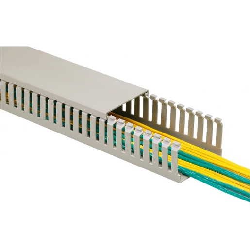 Panduit Bedradingskoker 100x75x2000mm PVC grijs RAL 7030 Halogeenvrij MC100X75IG2