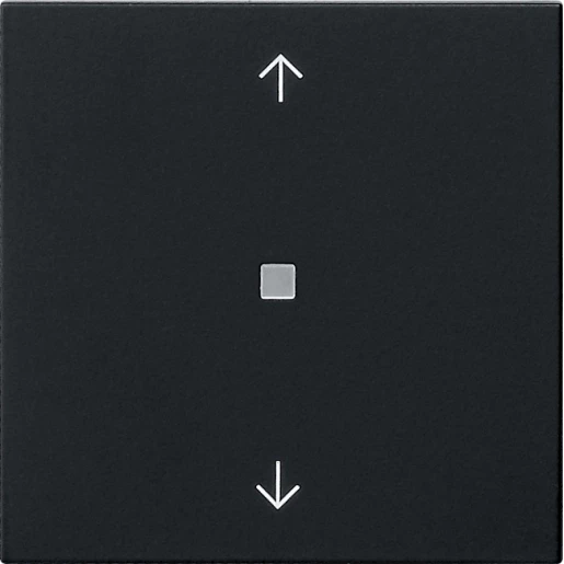 Gira KNX RF bed.el.-op.st. 1-v pijlen System 55 zwart m