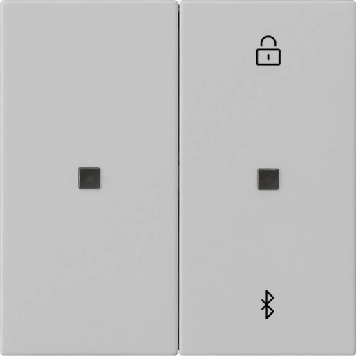 Gira System 55 s3000 jaloezie- en schakelklok bluetooth enkelvoudig Mat grijs 5381015
