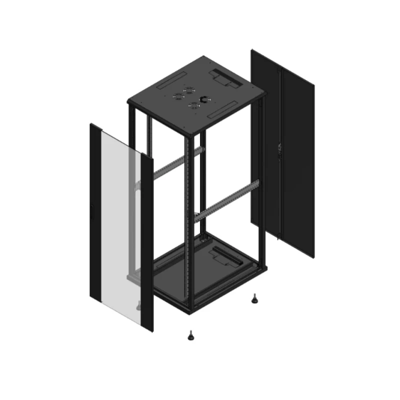 Gigamedia Vloer patchkast AV enkel VER AR dubbel TOL EX 19" 42HE 800x1000mm Zwart GGM 7042810PVSPTDEX