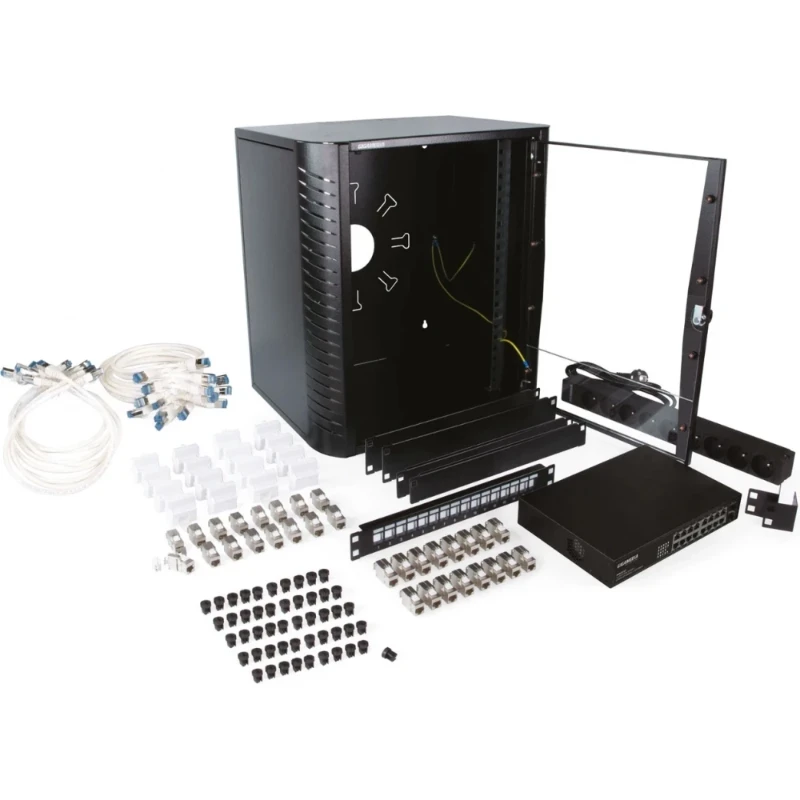 Gigamedia netwerkbehuizing starterkit sobox premium 11HE 478x360x520mm Zwart GGM SOSKNL