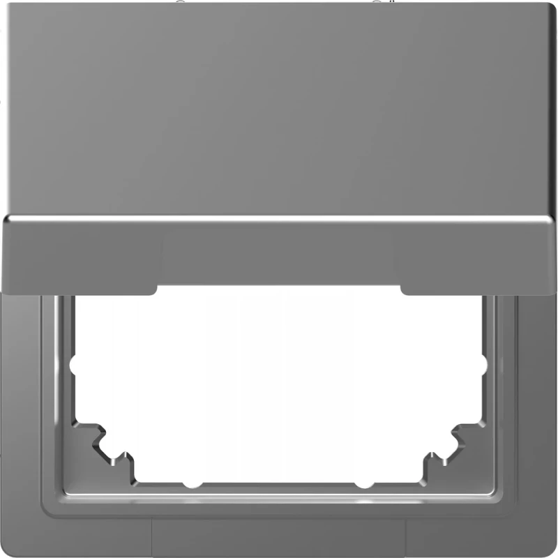 Merten Adapter voor Systeem M Systeem D Centraalplaat 1 connector Zonder label RVS MEG4081-6036