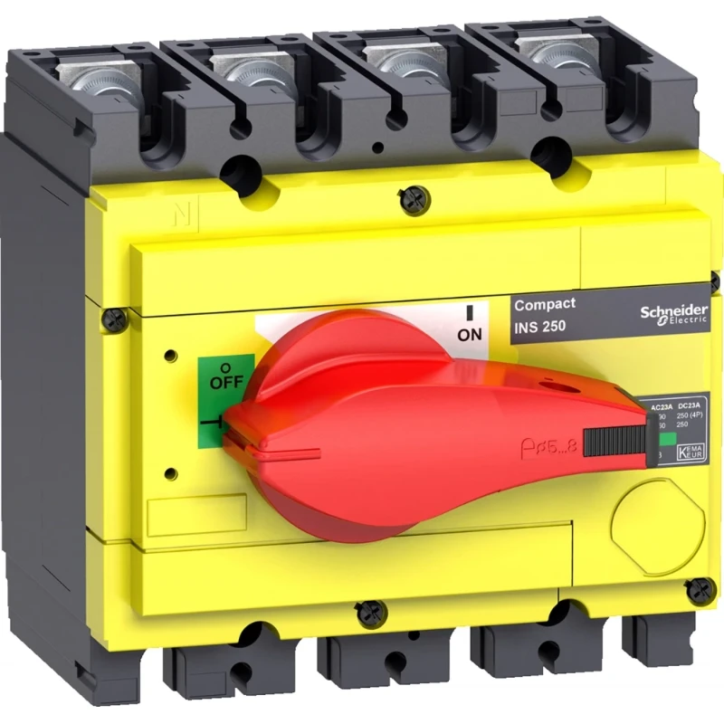 Schneider Electric COMPACT INS250-160A 4P ROOD/GEEL