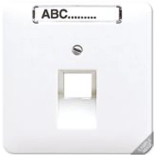 Jung CD range centraalplaat cd500 UAE/IAE 1 connector MetaalMet label brons CD569-1NAUAGB