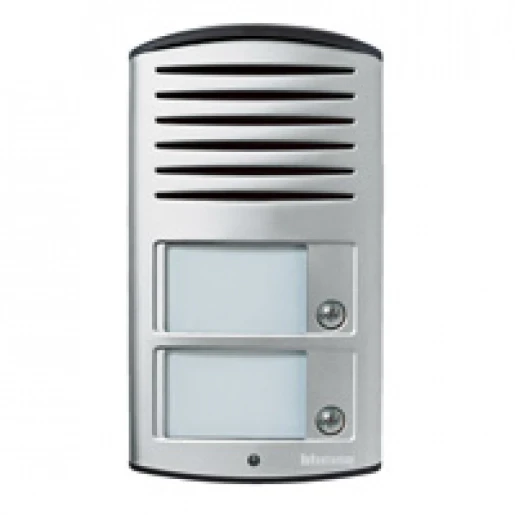 Bticino Linea 2000 Buitenpost audio 2 beltoetsen aluminium opbouw BT342921