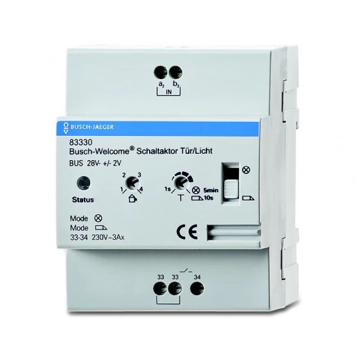 ABB Busch-Jaeger Welcome Schakelaktor deur/licht DIN-rail 2CKA008300A0044