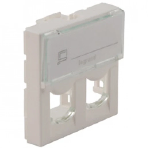 Legrand Mosaic Dataconnector Mosaic contactdoos Systimax 2-voudig Modulair element voor schakelmateriaal Met label wit 078603