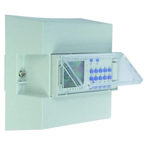 Theben opbouwset DIN-rail behuizing 105 mm (6 mod) verzegelbaar (OPBOUWSET 45X105)