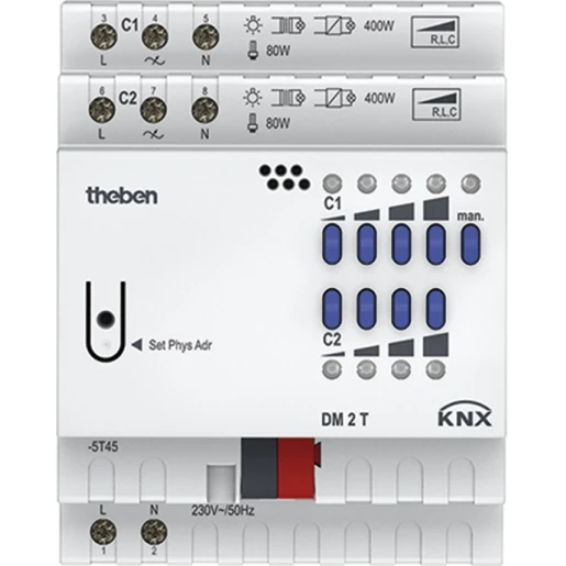Theben KNX universele dimactor 2-voudig (DM 2 T KNX)