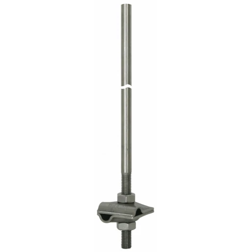 Dehn Air-termination rod stst l 1000mm w.mv clamp stst f.rd 8-10mm