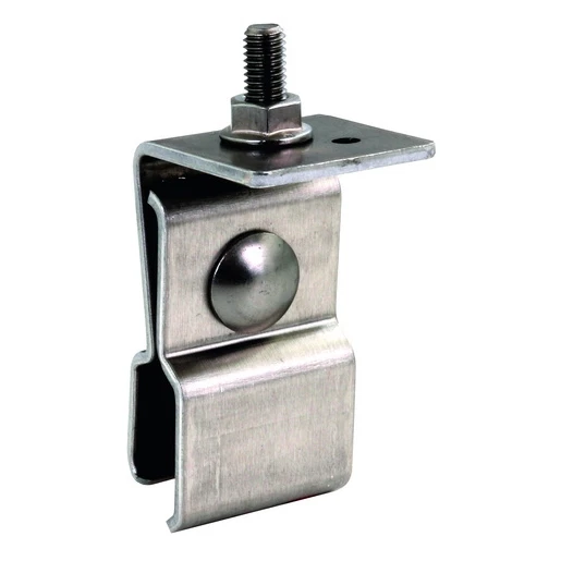 Dehn Holder f.metal roof w.clamping seam (zambelli rib-roof) 18/22mm stst