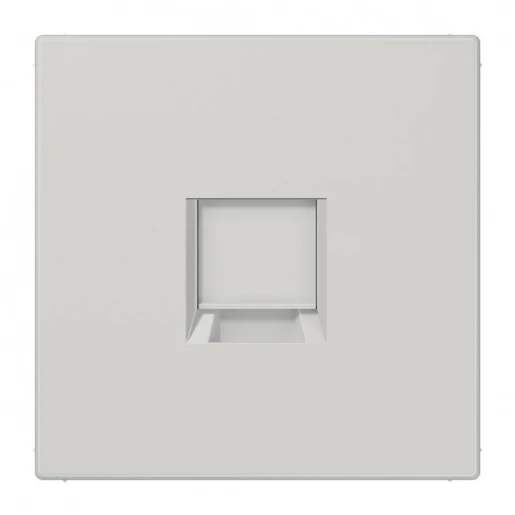 Jung LS range centraalplaat- (onderdeel) afdekking ls990 Modular-Jack 1 connector Zonder label grijs LS1969-1WELG