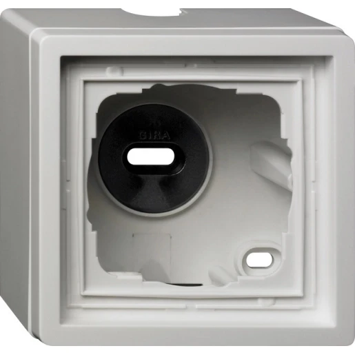 Gira F100 Opbouwbehuizing 1-voudig wit Horizontaal en verticaal 0061112