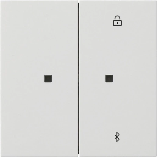 Gira F100 s3000 jaloezie- en schakelklok bluetooth zuiver wit enkelvoudig Glanzend wit RAL 9010 5381112