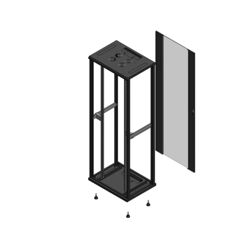 Gigamedia Vloer patchkast SP AR enkel VER EX 19" 47HE 800x600mm Zwart GGM 704786SPPVSEX